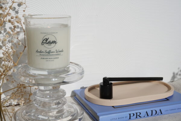 Clear Jar Wooden lid candles