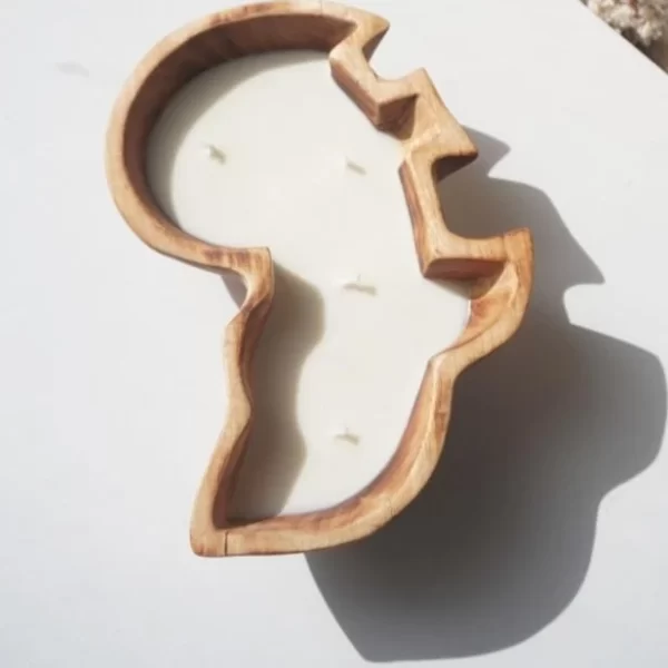 African Map Candle