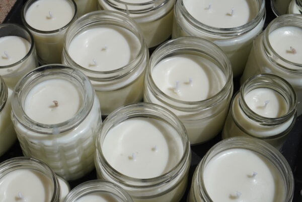 Vintage Candle jars with Rustic Elegancy.