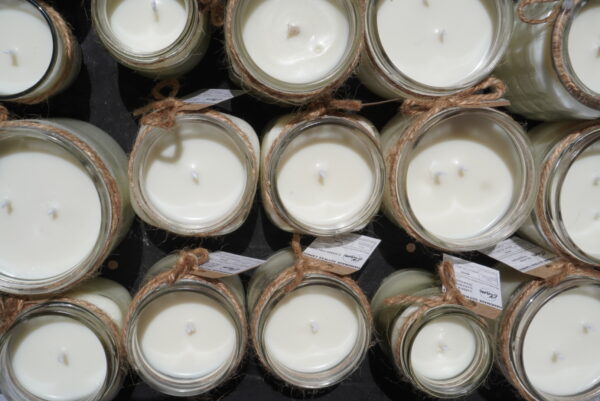 Vintage Candle jars with Rustic Elegancy.